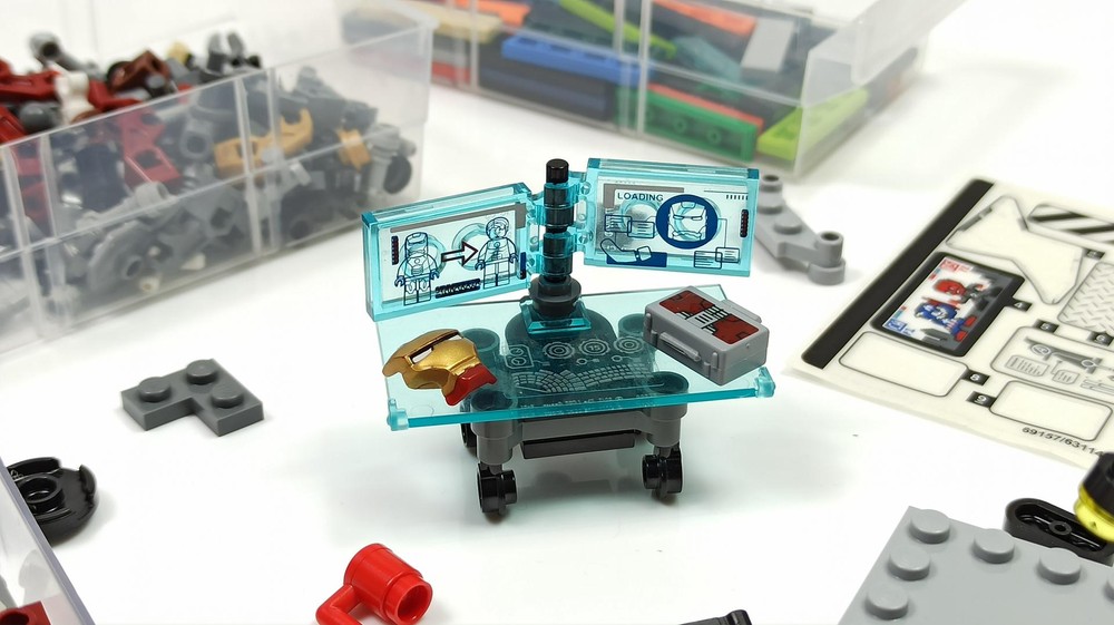 Lego Iron Man Hall of Armor - Tony's Desk
