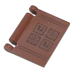 Book Cover with Leather Cover, Symbols Print