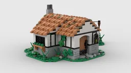 Small Medieval Cottage (Stylized to be used in conjunction with set 10305)