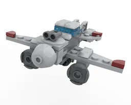 Dual prop fighter plane