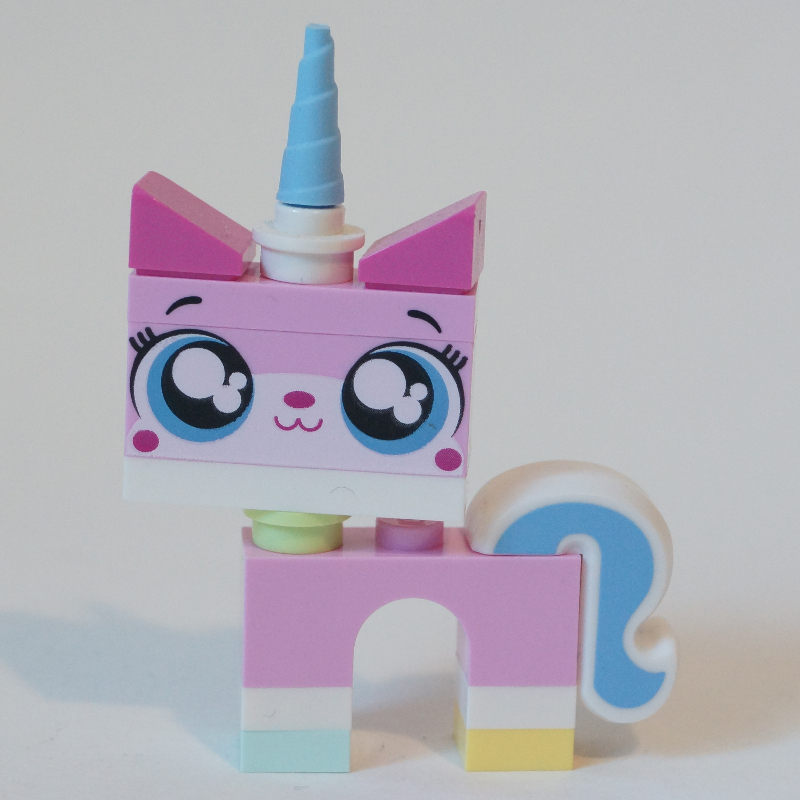 Lego Unikitty, Light Aqua Foot, Closed Mouth, Round Eyes (Dimensions)