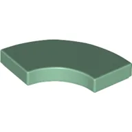 Tile 2 x 2 Curved, Macaroni / Sand Green