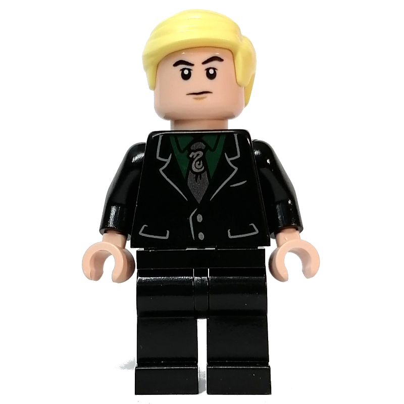 Lego Draco Malfoy, Black Jacket, Dark Green Shirt, Black Legs