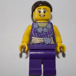 Dark Purple Torso, Dark Purple Legs, Dark Brown Hair