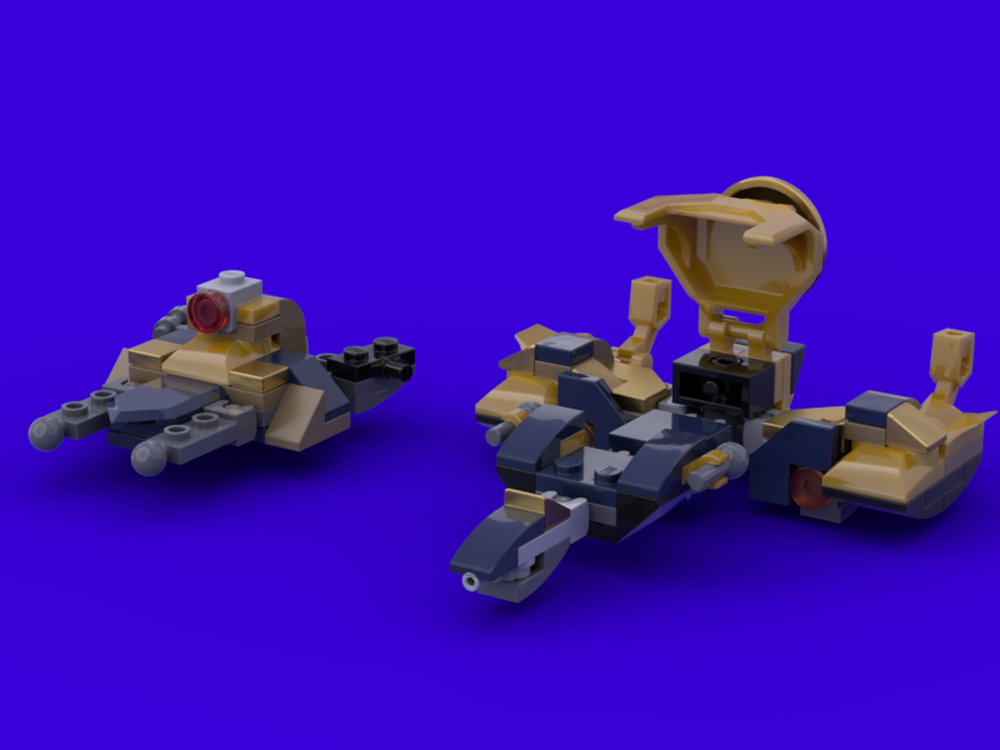 Lego Thanos flying scooter