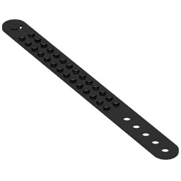 DOTS Bracelet 2 Stud Wide / Black
