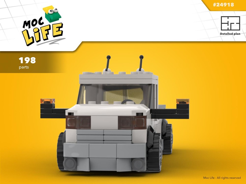 Lego Ram 1500 quad cab long bed slammed