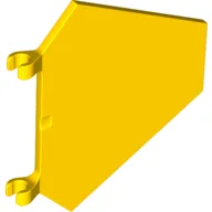 Flag 5 x 6 Hexagonal with C Clips / Yellow
