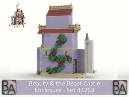 Beauty & the Beast Castle Enclosure - Compatible with Set 43263