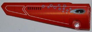 Lego Technic, Panel Fairing # 5 Long Smooth, Side A with Vent Hole and Bubbles Pattern (Sticker) - Set 8077
