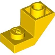 Brick Sloped Inverted 45° 2 x 1 with 2/3 Cutout / Yellow