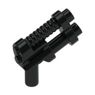 Lego Weapon Gun / Pistol Two Barrel, 8 Ribs / Black