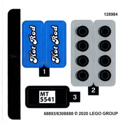 Sticker Sheet for Set 40409-1 / [No Color/Any Color]