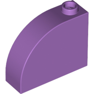 Lego Brick Curved 1 x 3 x 2 / Medium Lavender