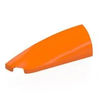 Brick Round, Curved Double 1 x 4 with Stud Notch Left / Orange