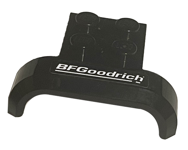 Lego Vehicle, Mudguard 4 x 3 x 1 with Arch Curved with White BFGoodrich Logo Pattern (Sticker) - Set 75894