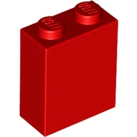 Brick 1 x 2 x 2 with Inside Stud Holder / Red