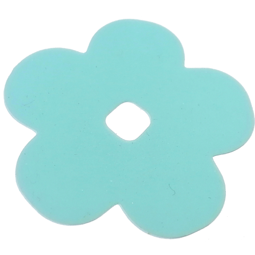Lego Clikits Icon Accent, Flower 5 3/4 x 5 3/4, 5 Petals / Trans-Very Lt Blue