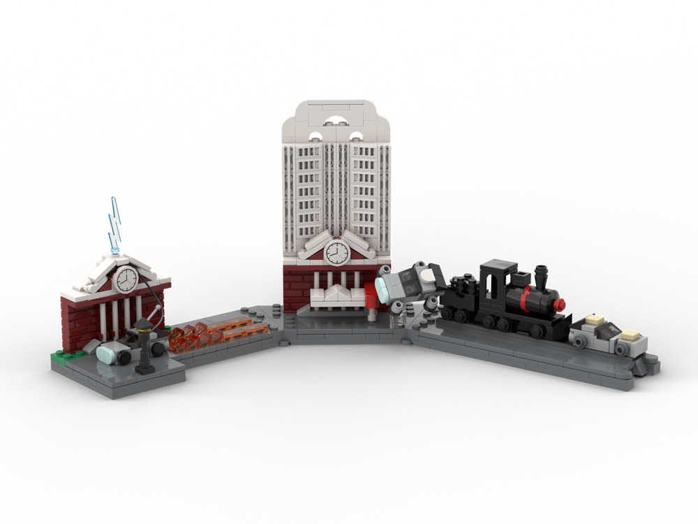 Lego mini diorama - back to the future