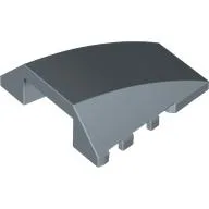 Brick Wedged, Curved 4 x 4 No Top Studs / Sand Blue
