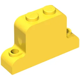 Brick Curved 1 x 4 x 2 Fabuland Bell Shape / Yellow