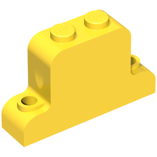 Lego Brick Curved 1 x 4 x 2 Fabuland Bell Shape / Yellow