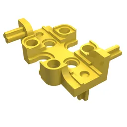 Technic Rectangular Gearbox Half / Yellow