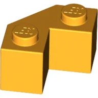 Brick Wedged 2 x 2 Facet / Bright Light Orange