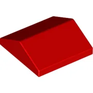 Brick Sloped 33° 2 x 2 Double / Red