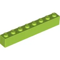 Brick 1 x 8 / Lime