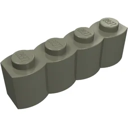 Brick Special 1 x 4 Palisade [aka Log] / Dark Gray