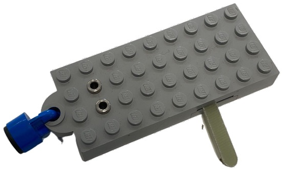 Lego Electric, Train 4.5V Automatic Pole Reverser Brick 4 x 9 with Magnet Holder with Blue Magnet Coupling, Train - 6.5mm Cylinder (x877 / x547b)