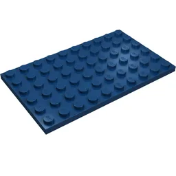 Plate 6 x 10 / Dark Blue