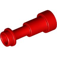 Lego Equipment Telescope / Torch / Spyglass, Support Round 1 x 1 x 1 2/3 / Red