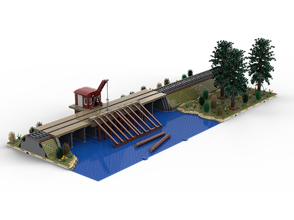 Lego Sawmill Series: Log Dump Model 1