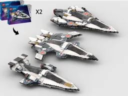 3-in-1 Alternate Builds Bundle - 2 x 60430 Interstellar Spaceship