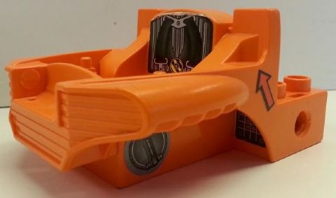 Lego Duplo, Toolo Cockpit 4 x 6 with Seat with Seatbelts, Arrows and Engine Parts Pattern (7 Stickers) - Set 3590