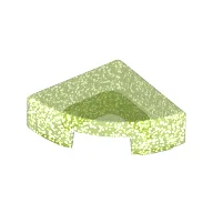 Tile Round 1 x 1 Quarter / Opal Trans-Bright Green