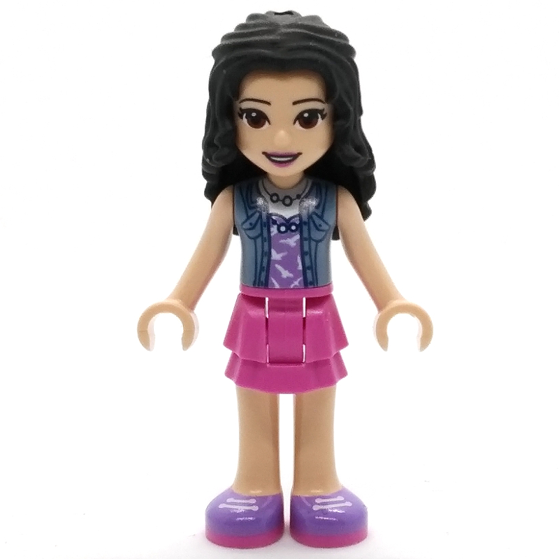 Lego Emma - Sand Blue Jacket, Magenta Skirt