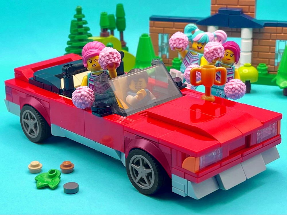 Lego Built Tough Fox Body Mustang - Red