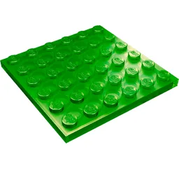 Plate 6 x 6 / Trans-Green