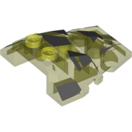 Lego Brick Wedged, Sloped 4 x 4 Fractured Polygon Top with Dark Bluish Gray Facets Print (Rock Monster Giant)