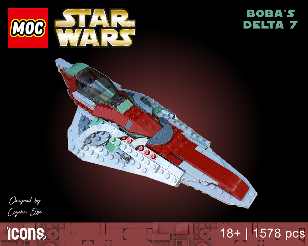 Lego Boba's Delta 7 - Alternate build of the set 75312-1: the Slave One