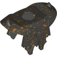 Minifig Neckwear Armour Breastplate with Shoulder Pads, Fins and Embossed Atlantis Triangle / Speckle Black-Gold