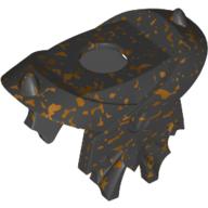 Lego Minifig Neckwear Armour Breastplate with Shoulder Pads, Fins and Embossed Atlantis Triangle / Speckle Black-Gold