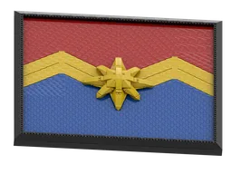 Framed Captain Marvel Logo