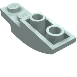 Brick Curved Inverted 4 x 1 / Light Aqua
