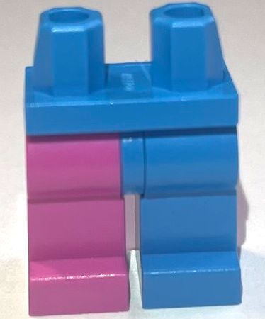 Lego Hips and 1 Dark Azure Left Leg, 1 Dark Pink Right Leg (BAM)