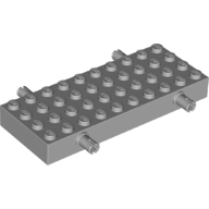 Lego Vehicle Base, Brick Special 4 x 10 with 4 Pins / Light Bluish Gray