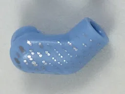 Arm, Right with Silver Speckles Pattern / Bright Light Blue